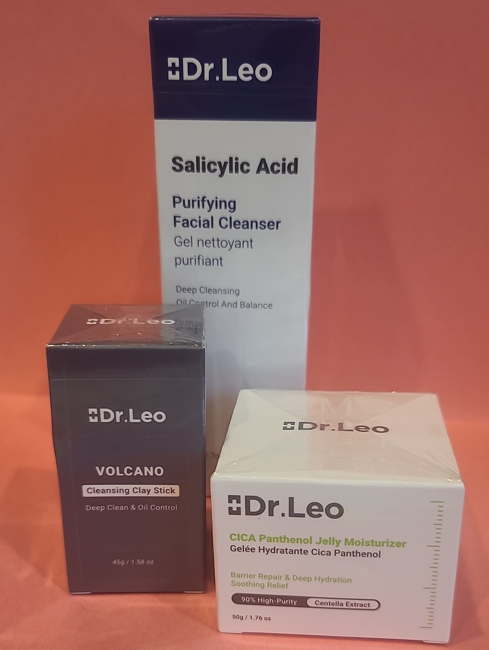 Salicylic Acid Purifying Facial Cleanser Moisturizer And Cleansing Clay Stick